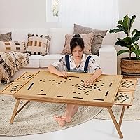 2000 Piece Portable Puzzle Table with Folding Legs, 41.3