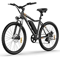 5TH WHEEL Mate Electric Bike for Adults with 1000W Peak Motor and 468WH Removable Battery Ebike, Color LCD Display Commuting Electric Mountain Bike with 7-Speed and Front Suspension