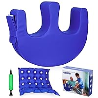 SEABIRD Patient Turning Device, Multifunctional Turning Pillow, Bed Wedges & Body Positioners for Elderly, Nursing Tool for Hemiplegia Paralyzed Bedridden, Free Inflatable Seat Cushion, Blue L