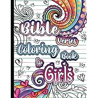 Bible Verses Coloring Book For Girls: 41 Images with Doodle Design Inspirational and Motivational Bible Proverbs