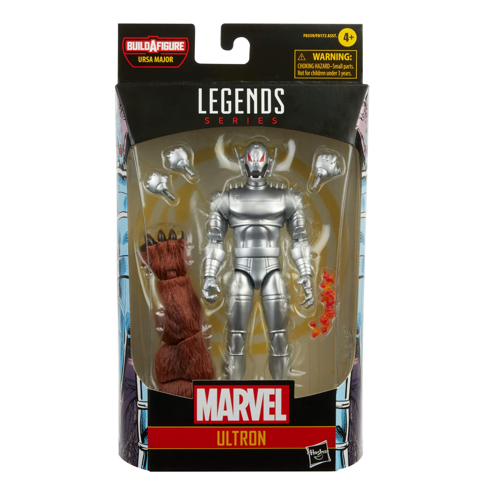 Marvel Hasbro Legends Series 6-inch Ultron Action Figure Toy, Premium Design and Articulation, Includes 5 Accessories and Build-A-Figure Part