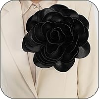 8in large flower fabric rose floral brooch pin large flower brooch pin for women and men, oversized flower corsage brooch for wedding, party, dress and scarf, gift for her