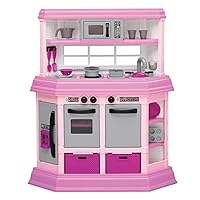 American Plastic Toys Interactive Custom Kitchen Set with 22 Accessories, 32.5