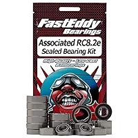 FastEddy Bearings Compatible with Team Associated RC8.2e Sealed Bearing Kit