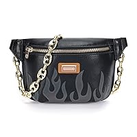 Genuine Leather Shoulder Bag for Women Fashion Flame Small Crossbody Bags for Women Purses for Women Party