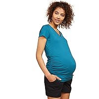 Motherhood Maternity Women's Secret Fit Belly Poplin Short