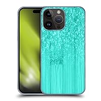 Head Case Designs Officially Licensed PLdesign Turquoise Sparkly Bamboo Hard Back Case Compatible with Apple iPhone 15 Pro Max