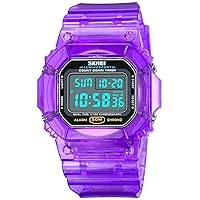 Fashion Watches for Men and Women Unisex Summer Digital Backlight Casual Waterproof Outdoor Sports Swim Colorful Rubber Watch Reloj