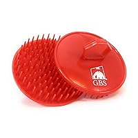 G.B.S Dandruff Cleaning Hair Scalp Brush, Red, Pack of 2
