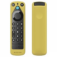 Alexa Voice Remote Pro Bundle: Includes, Amazon Alexa Voice Remote Pro | Black, and Made for Amazon Remote Cover Case | Yellow