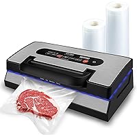 SEATAO VH5188 Automatic Vacuum Sealer Machine, 90kPa Multifunction Commercial Vacuum Food Sealer For Food Preservation, Dry & Moist & Food & Extended Modes, LED lights, Double Seal