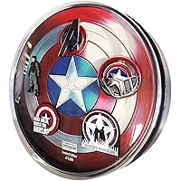 Marvel Studios: The Falcon and The Winter Soldier Metal based and Enamel 5 Lapel Pin Set with 16cm Officially Licensed Circular Window Box. (Amazon Exclusive)