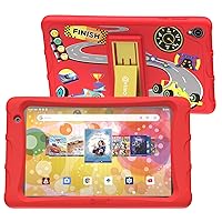 Contixo Kids Tablet - K80 8-inch Toddler Tablets, Disney Edition Pre-Installed, Ages 3-12, Parental Control Google Family Link, Android 10 OS, 64GB, HD Dual Camera, WiFi, Kid-Proof case, Green