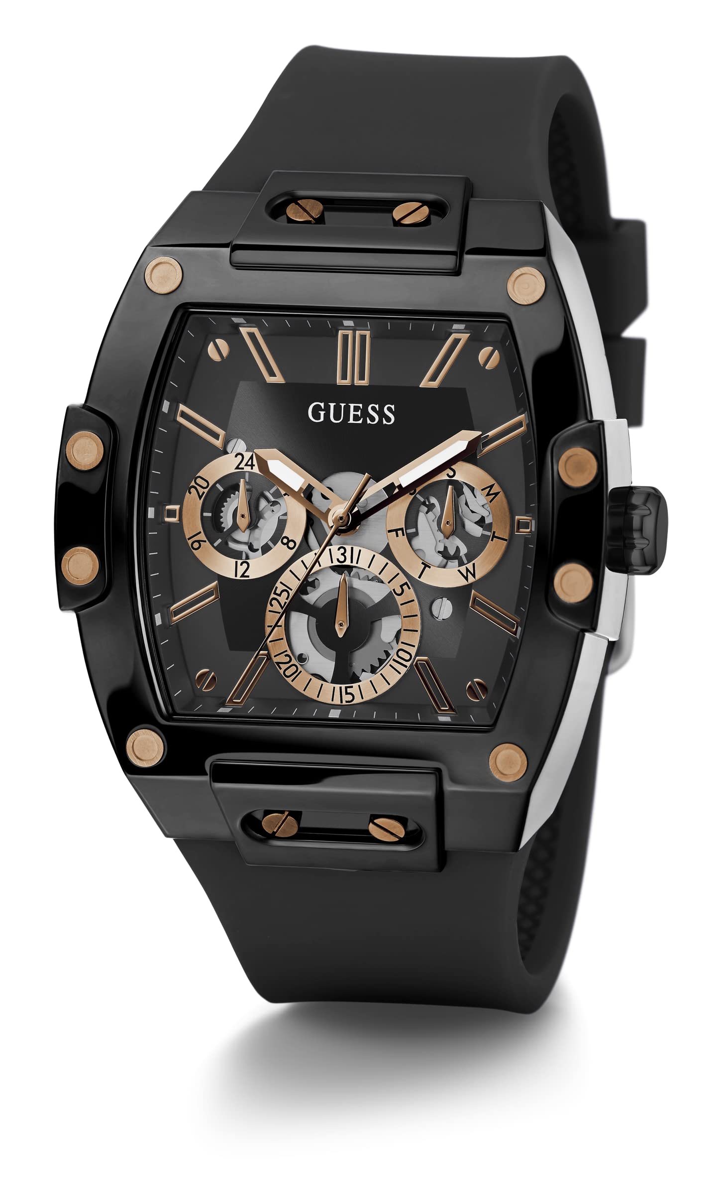 GUESS Men's Trend Casual Tonneau Diamond 43mm Watch