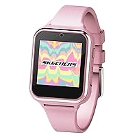 Accutime Kids Skechers Pink - Educational Learning Touchscreen Smart Watch Toy for Girls, Boys, Toddlers - Selfie Cam, Learning Games, Alarm, Calculator, Pedometer & More (Model: SKE4087)