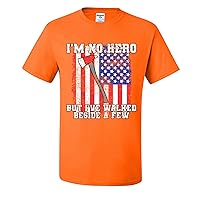 Im No Hero But Ive Walked Beside A Few USA Flag Patriotic Pride Mens T-Shirts