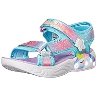 Skechers Kids Kids Unicorn Dreams Sandal-MAJES Sneaker, Purple/Multi, 9 US Unisex Toddler