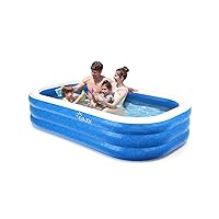 Inflatable Pool, EVAJOY 92''×56''×20'' Inflatable Swimming Pool for Summer Water Party BPA-Free Above Ground Blow Up Kiddie Pool Ball/Sand Pit,Backyard Outdoor Indoor Age 3+