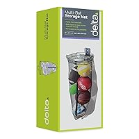 Ball Storage Garage Organizer by Delta Cycle - Garage Storage Net Ball Storage - Extra Long Holds Up to 5 Balls of Any Sport Including Soccer, Baseball, Basketball, Volleyball & Footballs