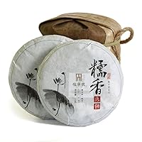 Puerh Tea Cake 5Pcs 100g / 17.6oz 2016 Year Ripe Shu Supreme Sticky Glutinous Rice Flavor - Yunnan Pu-erh Pu erh Puer Pu'er Chinese Tea