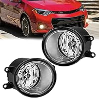 Nilight Fog Light Assembly Compatible with 2008-2010 Toyota Avalon Highlander 2007-2013 Camry Yaris 2009-2013 Corolla Venza Matrix 2008-2013 Lexus IS-F LX570 RX350 RX450h GS350 GS450h, 2 Year Warranty