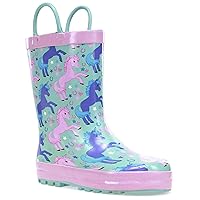 Unisex-Child Waterproof Printed Rain Boot