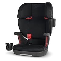 UPPAbaby Alta V2 High Back Booster Seat/Seven-Position, Active Support Headrest for Growing Children/SecureFit Integrated Belt Guide + Positioner/Cup Holder Included/Jake (Black Mélange)