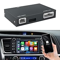 CARabc Wireless Carplay Android Auto Adapter for Toyota with Entune2.0 2014-2019, Fits for Tundra/Highlander/RAV4/Tacoma/Camry/Corolla/Avalon/Prius/CH-R/Sienna, Silver