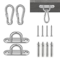 Heavy Duty Swing Hanger, 2 PCS Ceiling Swing Mount 304 Stainless Steel Swing Hardware for Playground Patio Porch Indoor Outdoor, 2000lb Capacity Reliable and Safe