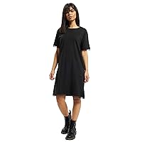 Urban Classics Ladies - Boxy Lace Hem Dress Black - 5XL