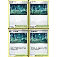 Old Cemetery 147/198 - Chilling Reign - Pokemon Trainer Stadium Card Lot - Playset x4
