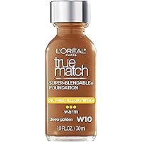 Makeup True Match Super-Blendable Liquid Foundation, Deep Golden W10, 1 Fl Oz,1 Count