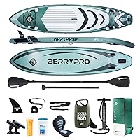 BERRYPRO Inflatable Stand Up Paddle Board,Yoga Board,Fishing Paddle Board with Full Accessories for All Water Sport Skills