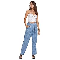 Volcom Women's Sunday Strut High Rise Loose Fit Trouser Pant