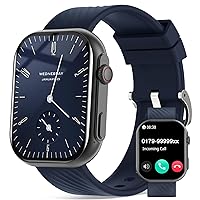AVUMDA Men's Smartwatch with Phone Function, 2.01 Inch Fitness Watch, Smart Watch with Blood Pressure, Heart Rate Monitor, Activity Tracker, Pedometer, 123 Sports Modes, Sports Watches, IP68