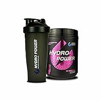 Hydro Power Endurance Fuel Pink Lemonade & Shaker Bundle 20 Servings 34oz, Hydration Drink Mix with Electrolytes and Calories, Non-GMO, Gluten Free, Vegan Friendly