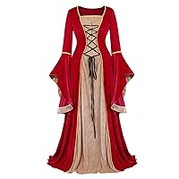 Haorugut Renaissance Dress Women Medieval Dress Renaissance Costumes for Women Fairy