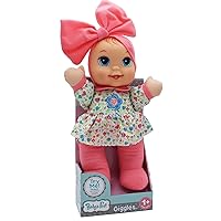 Baby's First Giggles Baby Doll Toy with Floral Top, Plastic, Washable Surface, Life-Like' Feel, for All Ages