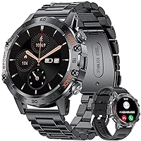 LIGE Men's Smart Watch with Bluetooth Calling, 1.39 Inch HD Smartwatch with Heart Rate/Sleep Monitor/Pedometer, 111 Sports Modes IP68 Waterproof Smart Watch Bracelet for Android iOS