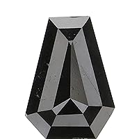 Natural Loose Coffin Diamond, Coffin Cut Black Color Diamond, Natural Loose Diamond, Coffin Rose Cut Diamond 0.70 CT Coffin Shape KR2716