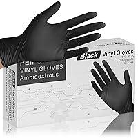 PEIPU Vinyl Disposable Gloves,Powder Free,Cleaning Service Gloves, Latex Free