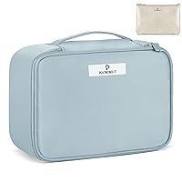 Pocmimut Makeup Cosmetic Bag for Women Cosmetic Travel Makeup Large Toiletry Bag for Girls Make Up Brush Bags Reusable Toiletry Bag(Blue)