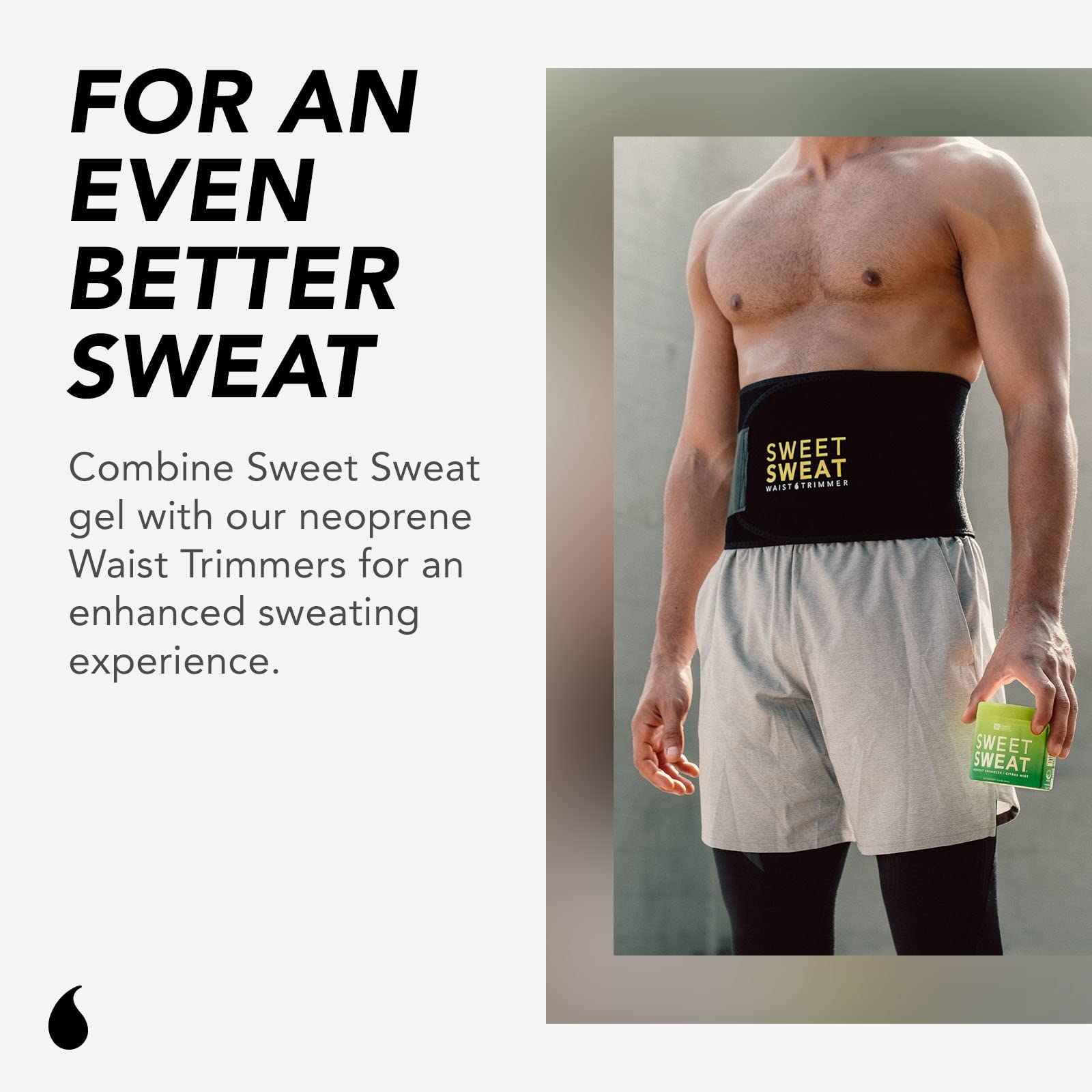 Sweet Sweat Workout Enhancer Gel - Makes You Sweat Harder and Faster, Helps Promote Water Weight Loss, Use with Sweet Sweat Waist Trimmer Sauna Suit - 13.5oz Jar