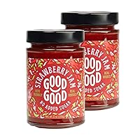 GOOD GOOD No Added Sugar Strawberry Jam - Keto Friendly Jelly - Low Carb, Low-Calorie and Vegan - Diabetic Friendly - 12oz / 330g (Pack of 2)