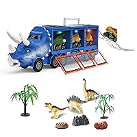 YangMeng Childrens Dinosaur Storage Car Model Toy with Light and Music Container Storage Dinosaur As A Birthday, Christmas, School Reward Or New Year Gift, Kids Will Love It ï¼ˆCï¼‰