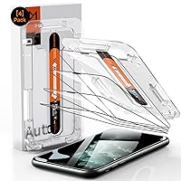 DIMONCOAT 4-PACK for iPhone 11 Pro Max/Xs Max Screen Protector [Auto Alignment Kit] Tempered Glass 10X Military Protection Compatible iPhone 11 Pro Max/Xs Max 6.5'' HD, Bubble Free, Case Friendly