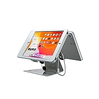 Dual Tablet Kiosk – CTA Security Dual-Tablet Kiosk Stand with 2 Separate Enclosures for iPad 7th/8th/9th Gen | iPad Air 3 | iPad Pro & More - White (PAD-DSTW10)
