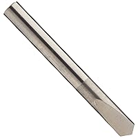 Chicago Latrobe - 78490 780 Solid Carbide Spade Drill Bit, Uncoated (Bright) Finish, Round Shank, 118 Degree Conventional Point, 5/16