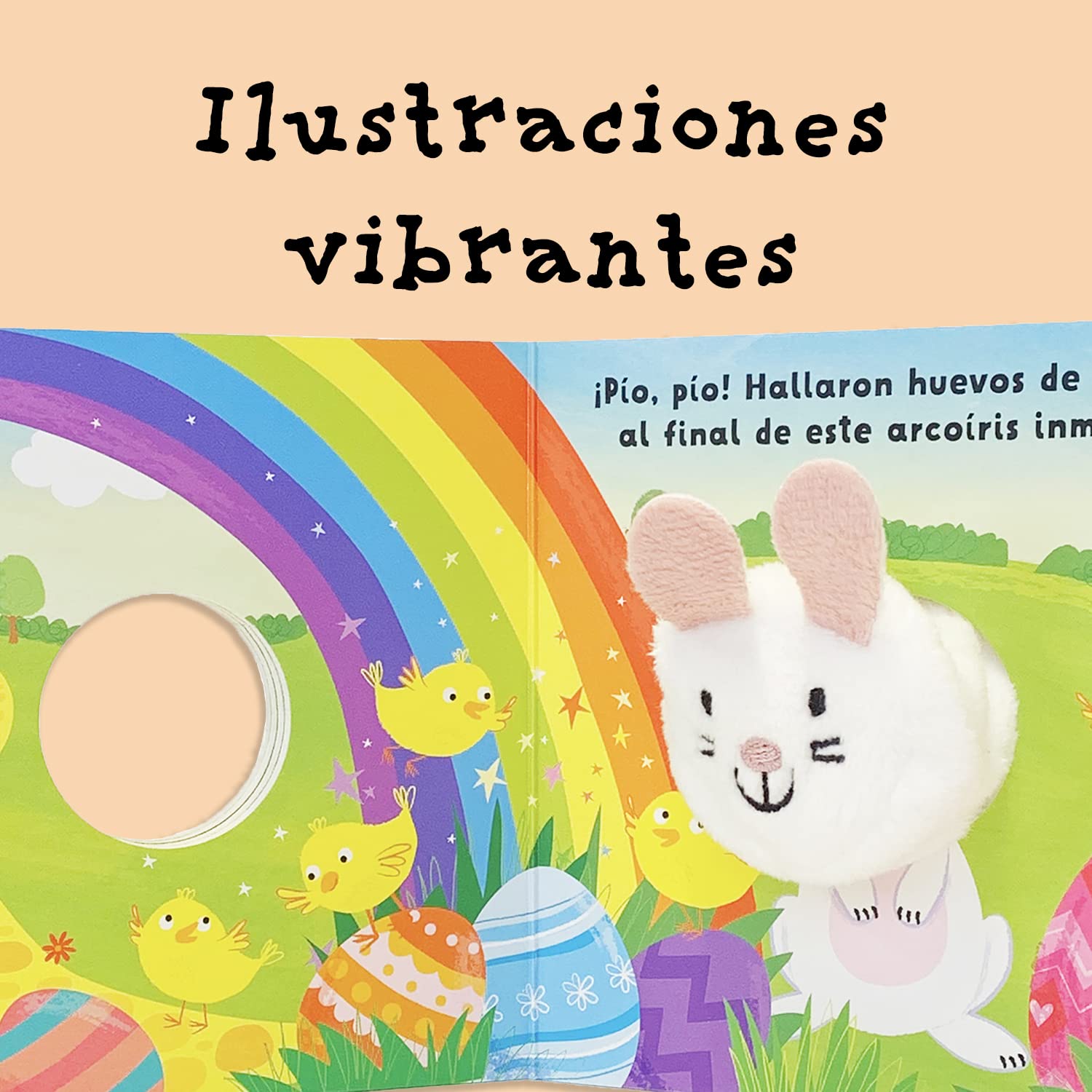 Salta y corre, Conejito / Hippity, Hoppity, Little Bunny Finger Puppet Book (Spanish Edition)