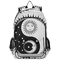 ALAZA Yin Yang Sun Moon Star Casual Daypacks Outdoor Backpack